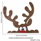 Large Christmas Window & Door Stickers – Snowman, Santa, Reindeer Christmas Wall Stickers Richie's D