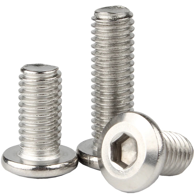 M3–M8 304 Stainless Steel Large Flat Hex Socket Bolts 1–50pcs Hex Socket Bolt Richie's