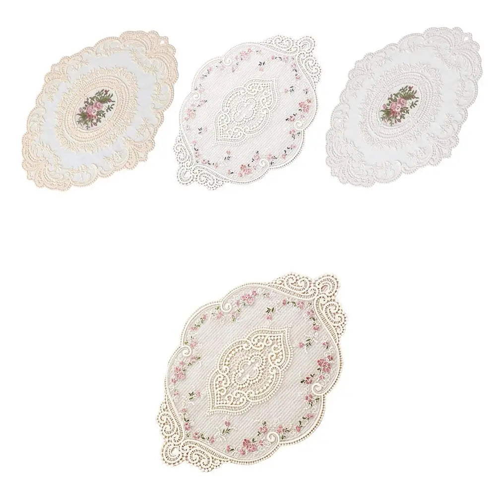 Lace Embroidered Cloth Coaster Table Napkin Home Decor Lace Table Coaster Richie's