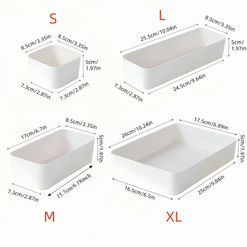 7-Piece Drawer Organizer Set – Plastic Storage Boxes & Dividers Drawer Organizer Set Richie's