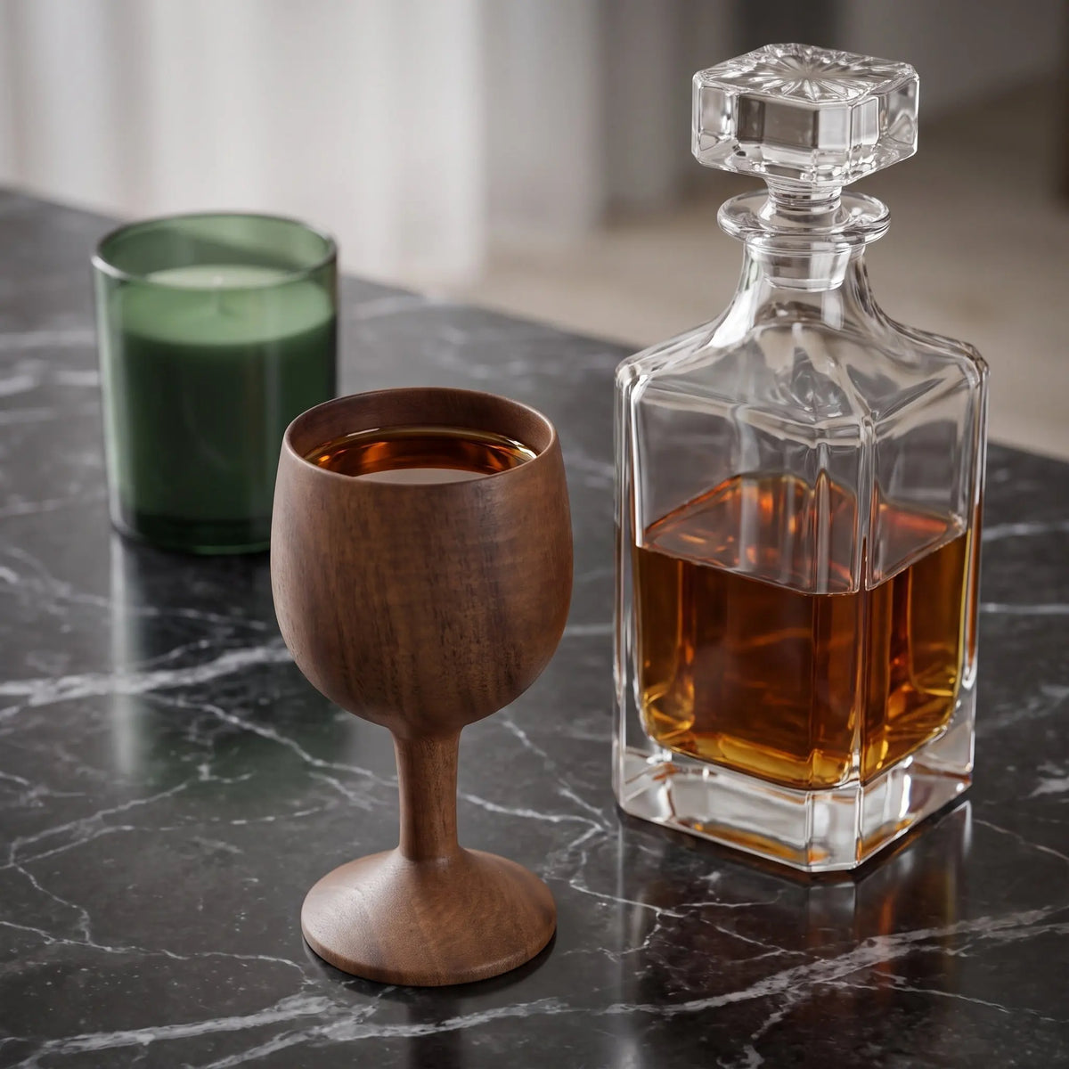 Wooden Wine Goblet Retro Chalice Cup – Natural Wood Beer Mug Wooden Goblet Cup Richie's Default Title