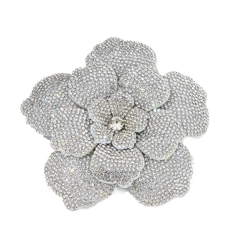 3D Camellia Rhinestone Flower Patch – DIY Sewing Embellishment Rhinestone Flower Patch Richie's A10
