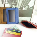 Ultra-Thin PU Leather Mini Wallet – 4-Slot Card Holder Slim Card Holder Wallet Richie's