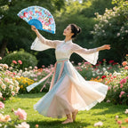 Elegant Foldable Lace Hand Fan – Floral Vintage Dance Party Decorative Hand Fan Richie's