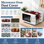 Floral Microwave Cover Waterproof Dust Protector Mat | Polyester Appliance Dust Cover Richie's