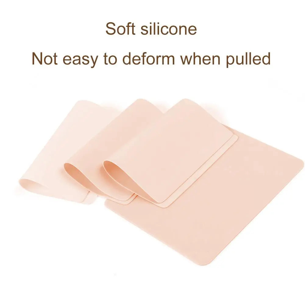 Silicone Tattoo Practice Skin Double-Sided Fake Skin 14×19cm Tattoo Practice Skin Richie's