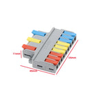 2/3/4/5 Pin Push-In Lever Wire Connector Terminal Block CE Wire Connector Terminal Richie's LT-639 50pcs