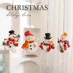 Resin Christmas Tree Ornaments – Santa & Snowman Pendants Christmas Ornaments Richie's