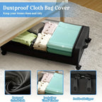 Under Bed Storage Bins with Wheels & Lid | Home Organizer Under Bed Storage Bin Richie's