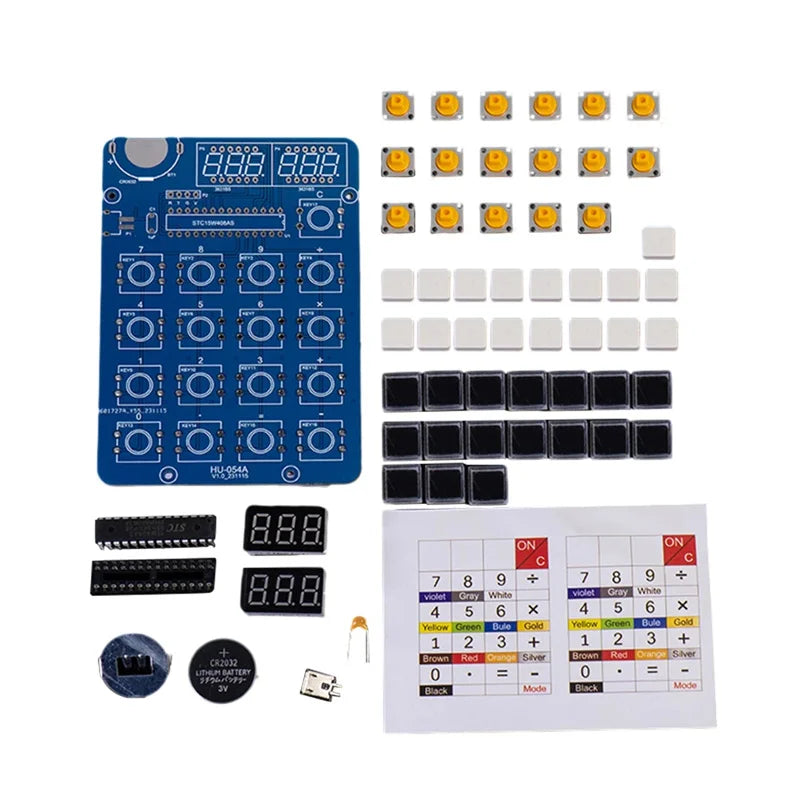 DIY Digital Tube Calculator Kit – 51 Microcontroller Soldering Electronics DIY Kit Richie's