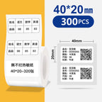 Thermal Label Paper for Phomemo M110 M200 M220 – Bekia Stickers Thermal Label Paper Richie's Square 40x20 white