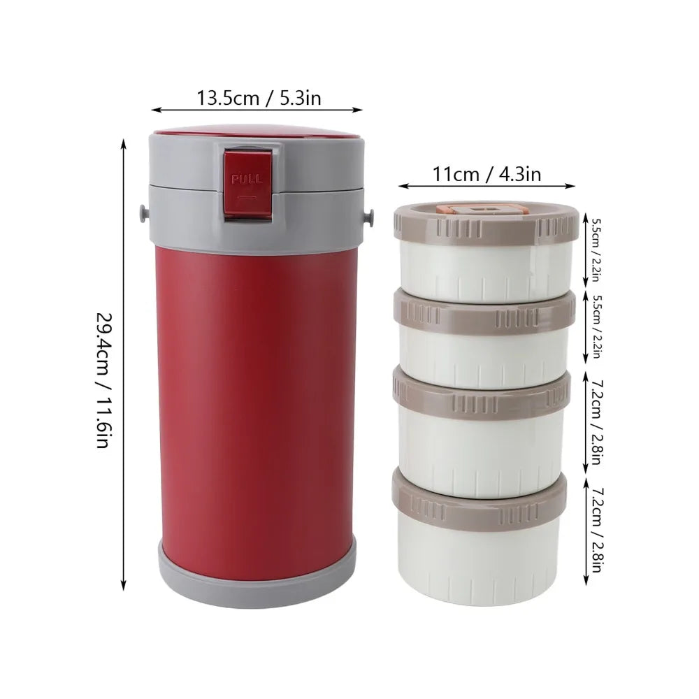 3/4 Tier Stainless Steel Insulated Thermal Lunch Box Set Thermal Lunch Box Richie's