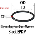 EPDM FKM NBR Silicone O-Rings CS 2.65mm ID 33.5–175mm Rubber Seals Rubber O-Ring Seals Richie's EPDM 15pieces per bag China Mainland|OD130.3xID125xCS2.65