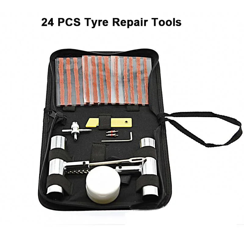 Car Tire Repair Kit 24/46/62 PCS – Puncture Plug Tools Tire Repair Kit Richie's 24 PCS A Set