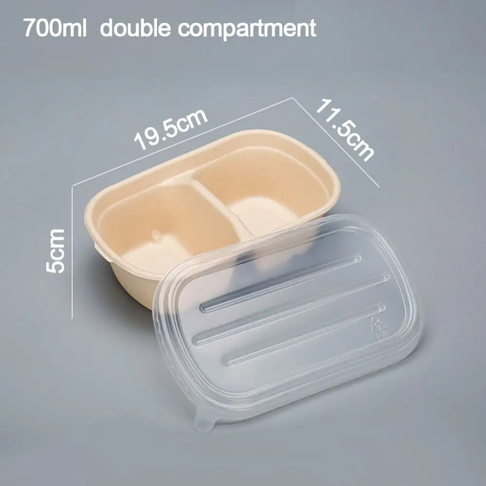 Eco-Friendly Disposable Paper Lunch Box 500–1000ml Takeout Disposable Food Container Richie's
