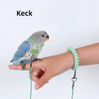 Adjustable Breathable Parrot Flight Harness & Walking Leash Bird Flight Harness Richie's Green-Style6