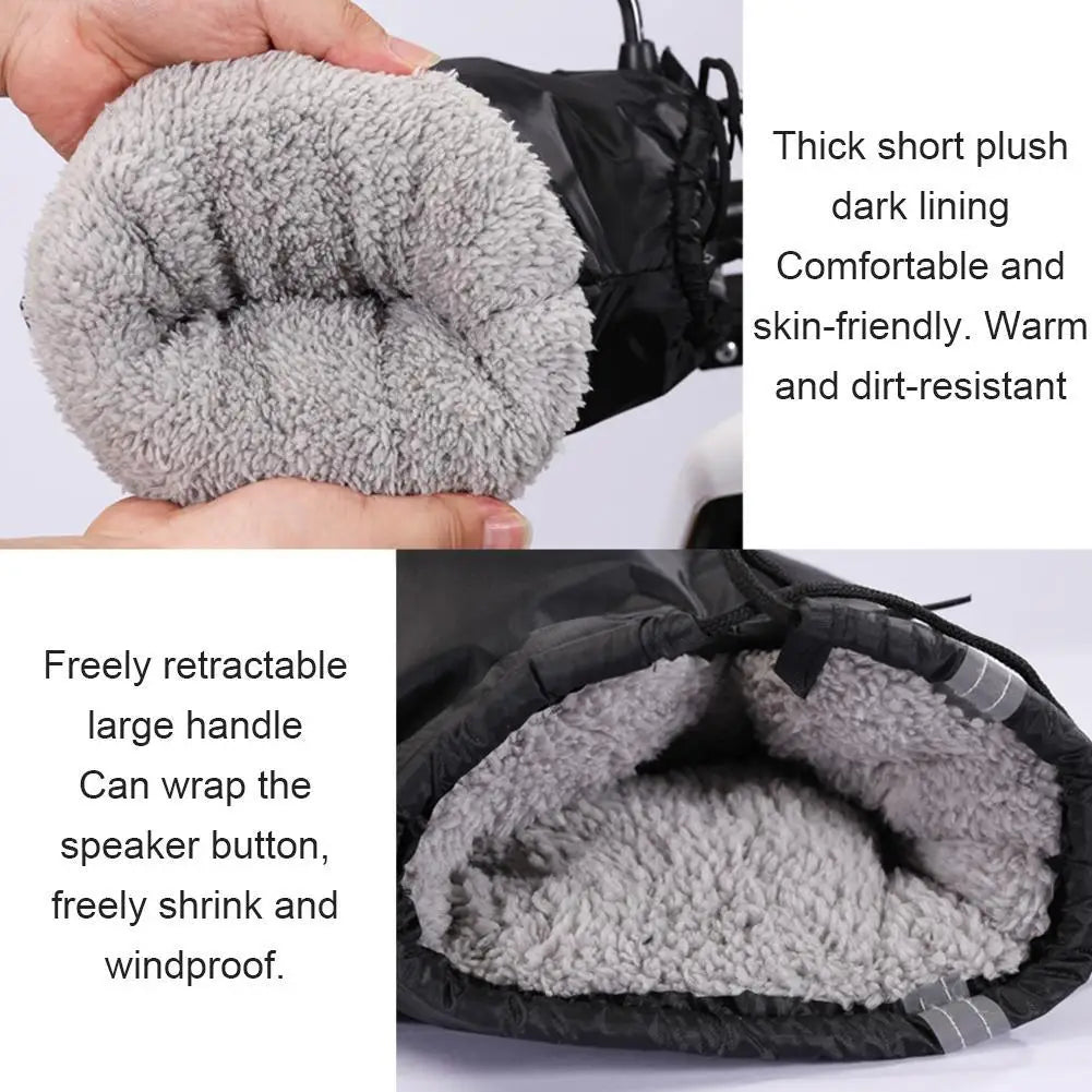 Motorcycle Handlebar Muffs – Waterproof Winter Hand Covers Handlebar Hand Muffs Richie's