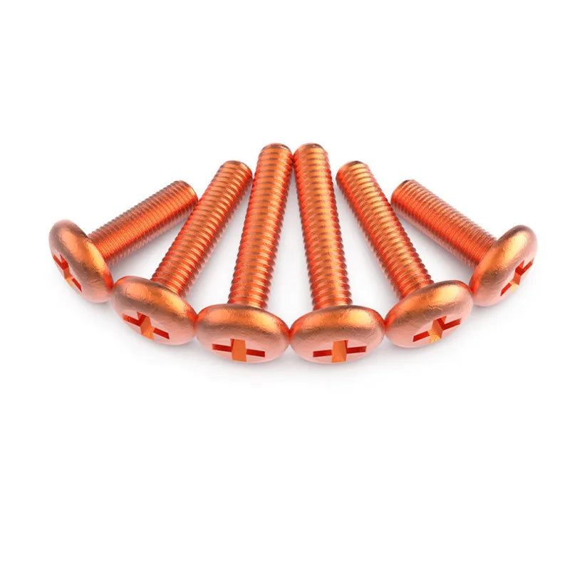 Red Copper Phillips Machine Screws M2–M10 DIN818 | 1–30pcs Copper Machine Screws Richie's