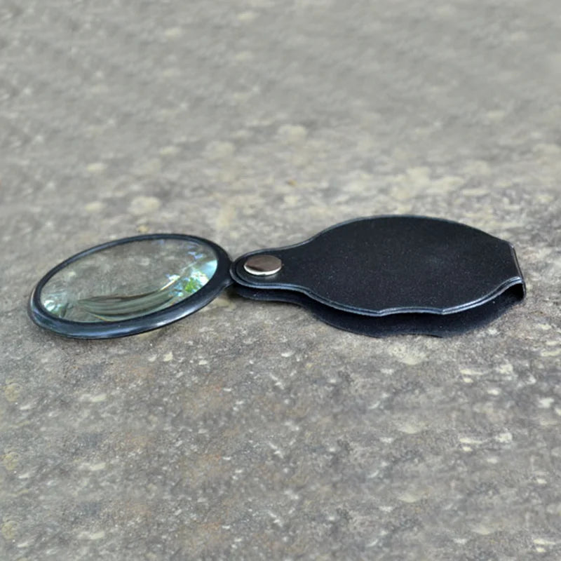 8X Folding Pocket Magnifier – 50mm Optical Glass Loupe Folding Loupe Magnifier Richie's