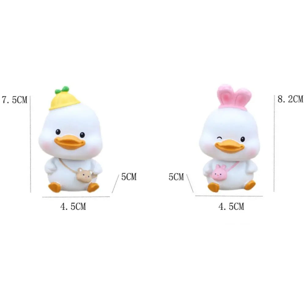 Resin Mini Duck Figurines – Cute Cartoon Duck DIY Decor Mini Duck Figurine Richie's