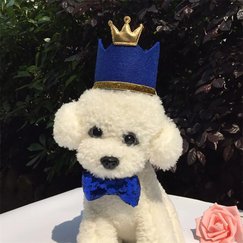 Dog Birthday Hat with Bowknot – Soft Cute Pet Party Headwear Pet Party Hat Richie's