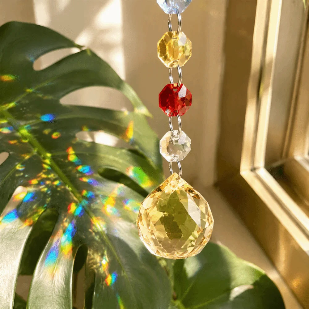 K9 Crystal Rainbow Suncatcher Hanging Pendant Prism Decor Crystal Suncatcher Pendant Richie's
