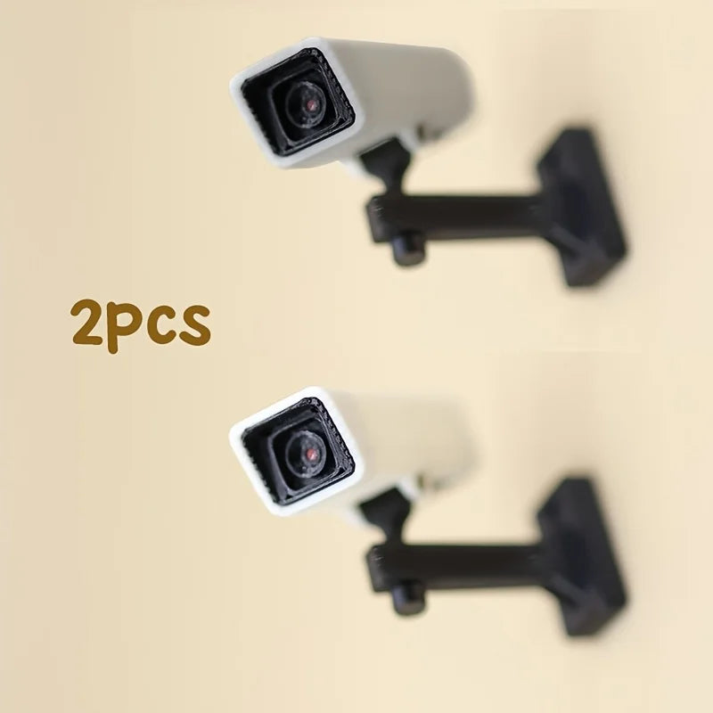 1:12 Scale Miniature Security Camera Props – Dollhouse Decor Set Dollhouse Miniature Prop Richie's 2pcs