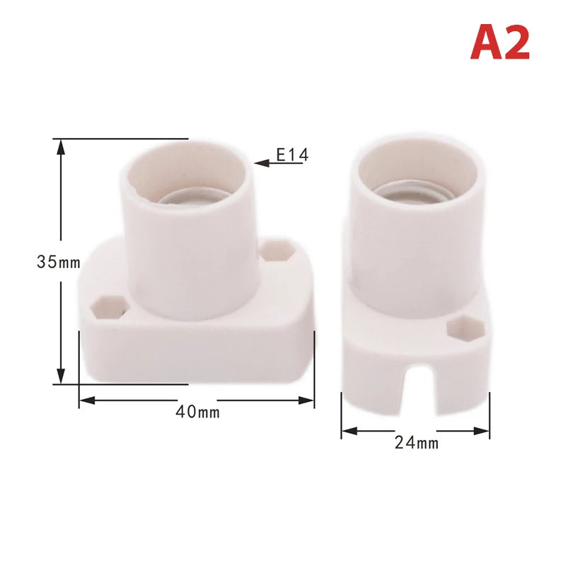 E12 E14 E17 Mini Screw Lamp Base Bulb Socket Holder Adapter Lamp Socket Adapter Richie's A2 No plug