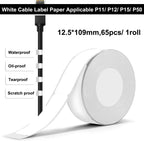 Marklife P15 Thermal Label Paper Roll – Self-Adhesive Stickers Thermal Label Paper Richie's White Cable