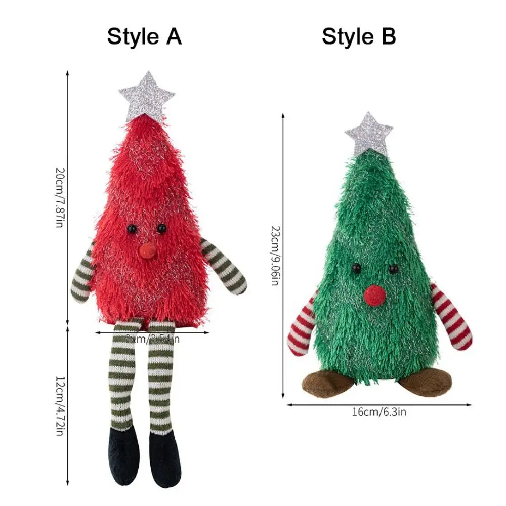Fluffy Christmas Tree Figurine – LED Glowing Xmas Décor Christmas Figurine Richie's