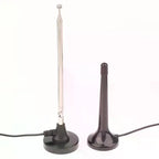 Indoor FM DAB Telescopic Antenna with 3 Adapters | Home Radio Indoor Radio Antenna Richie's