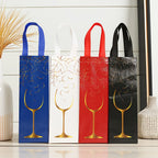12-Pack Non-Woven Wine Gift Bags – Festive Cup Design Wine Gift Bags Richie's