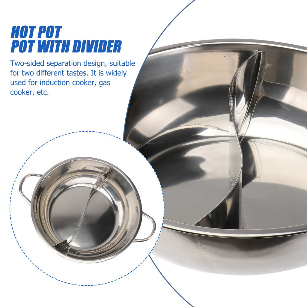 Yin Yang Dual Sided Hot Pot 30cm – Induction & Gas Ready Hot Pot Cookware Richie's