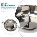 Yin Yang Dual Sided Hot Pot 30cm – Induction & Gas Ready Hot Pot Cookware Richie's