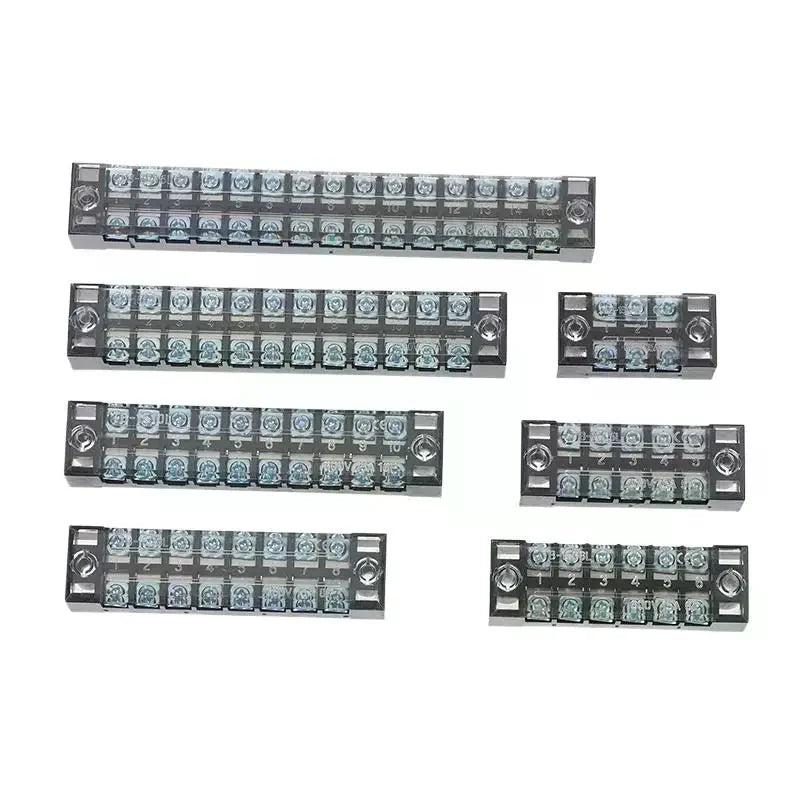 Dual Row Barrier Screw Terminal Block 15A 600V TB Series Screw Terminal Block Richie's