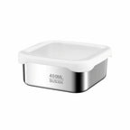 304 Stainless Steel Food Storage Container with Silicone Lid Food Storage Container Richie's White