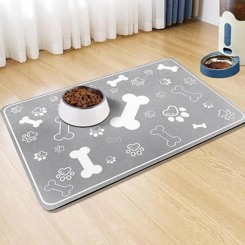Diatomaceous Earth Pet Placemat – Non-Slip Absorbent Mat Pet Feeding Mat Richie's