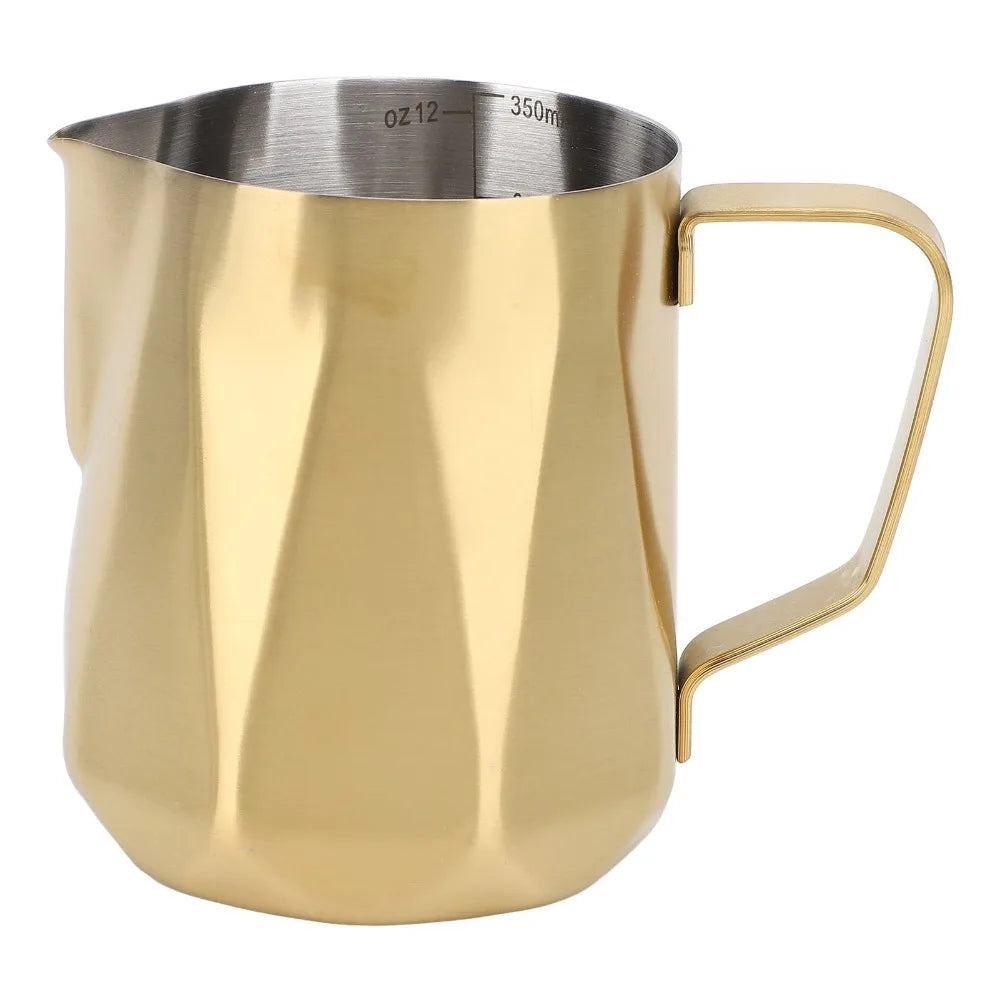 Stainless Steel Milk Frothing Pitcher 350ml | Latte Art Milk Frothing Pitcher Richie's black