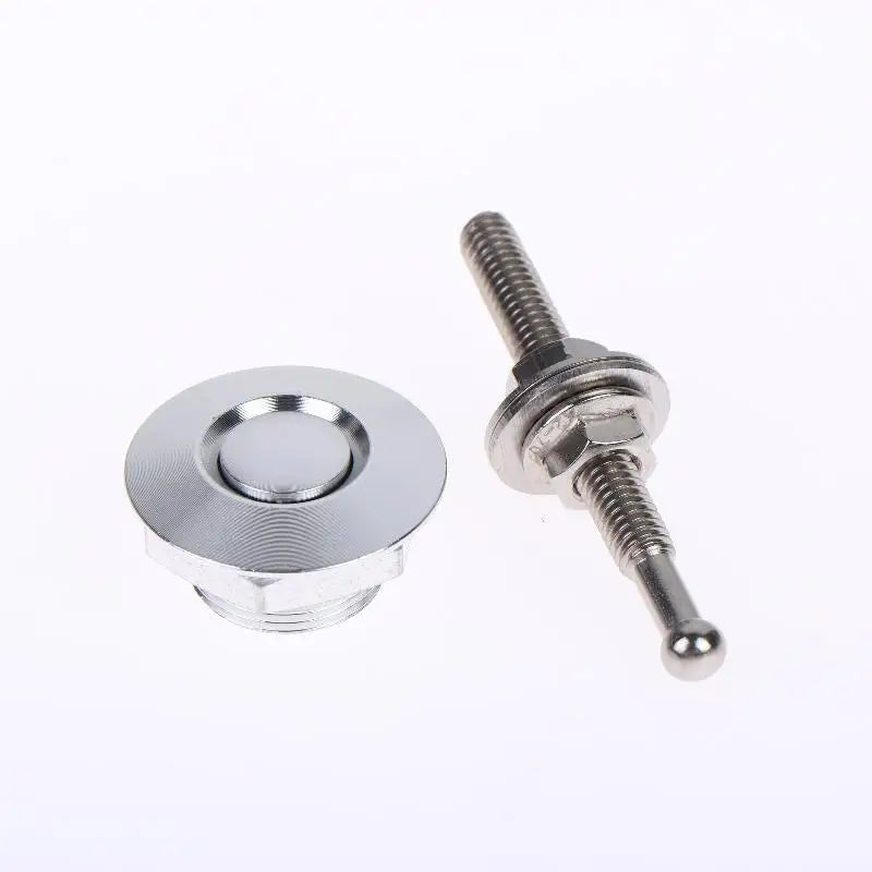 30mm Aluminum Hood Pin Quick Release Latch Lock – Universal Fit Hood Pin Lock Kit Richie's Silver