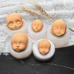 3D Baby Face Silicone Mold – DIY Doll Modification Clay Tool Silicone Craft Mold Richie's