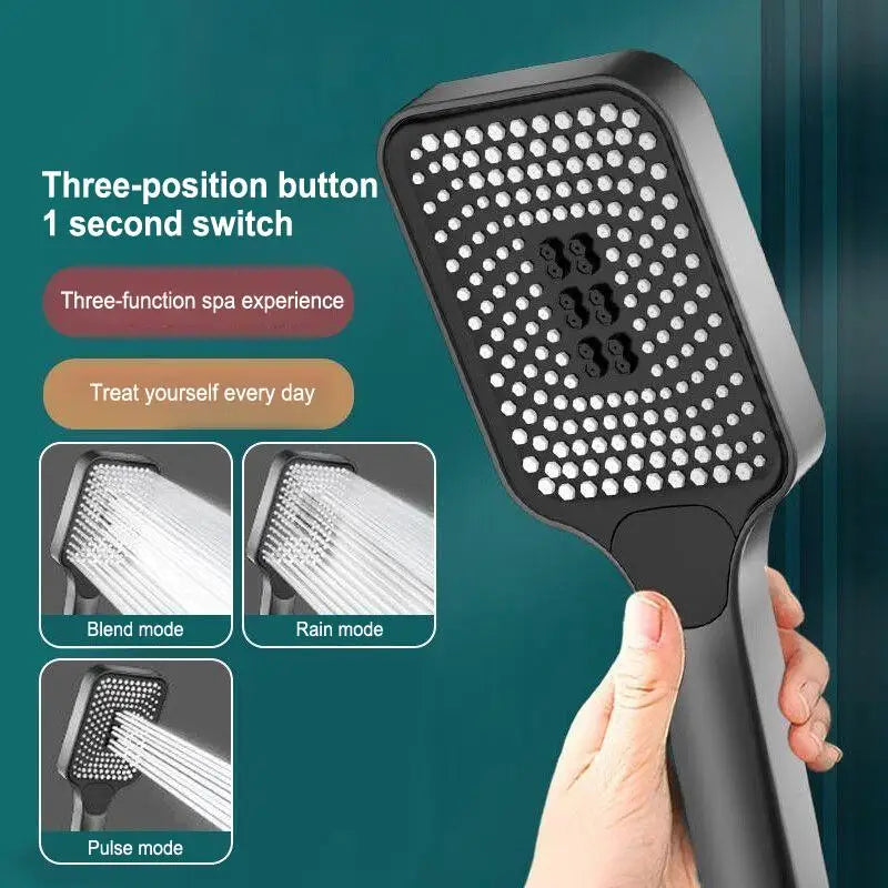 3-Mode High Pressure Shower Head – Water Saving | Richie's Handheld Shower Head Richie's