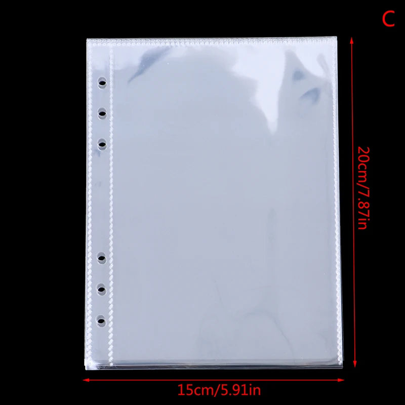 10Pcs Clear A5 Binder Refill Sleeves – Photo & Card Pockets Binder Refill Sleeves Richie's C