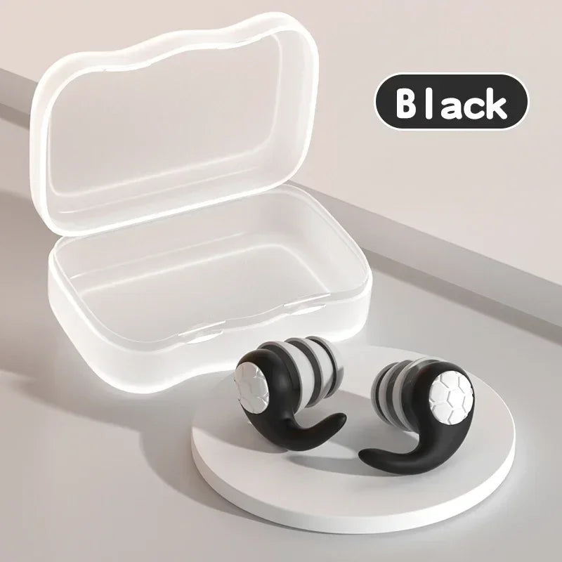 FUCHU Noise Reduction Earplugs – Sleep, Travel & Work Noise Reduction Earplugs Richie's Black