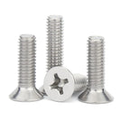 50 Pcs #6-32 UNC Stainless Steel 304 Flat Head Phillips Screws Machine Screws Richie's