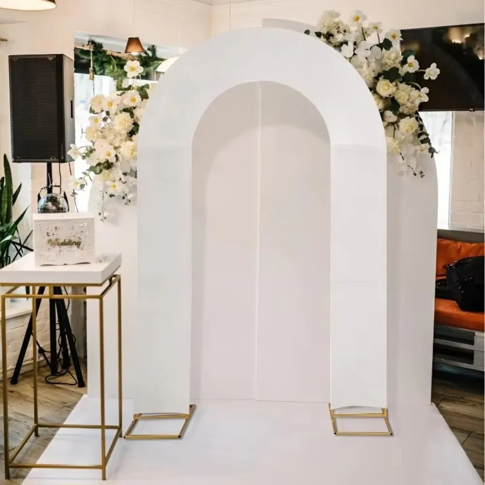 Stretchy U-Shaped Arch Backdrop Cover – Wedding Party Decor Arch Backdrop Cover Richie's