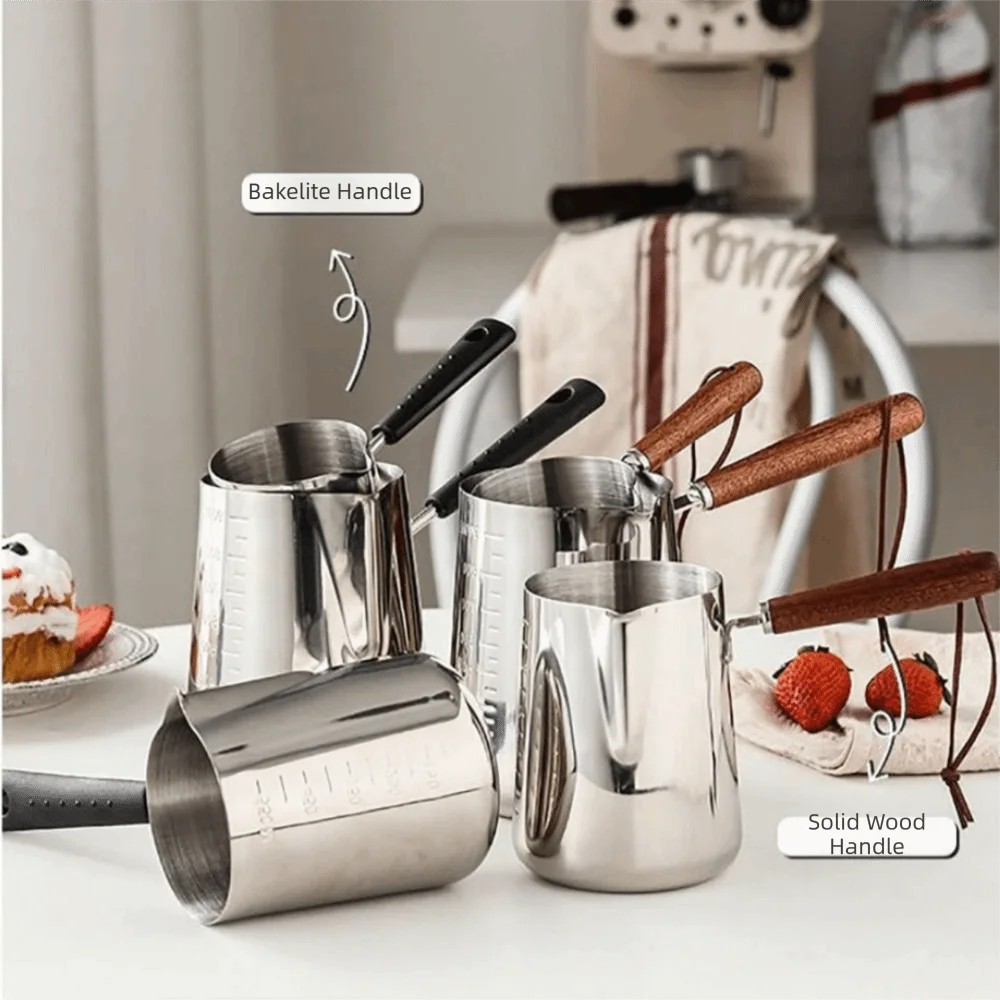 304 Stainless Steel Milk Heating Pot with Graduated Scale Milk Heating Pot Richie's