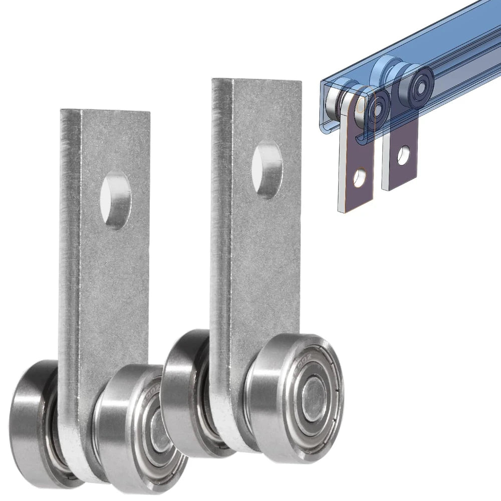 2-Wheel Trolley Assembly Rollers for 1-5/8" Strut Channel Strut Channel Trolley Richie's Default Title
