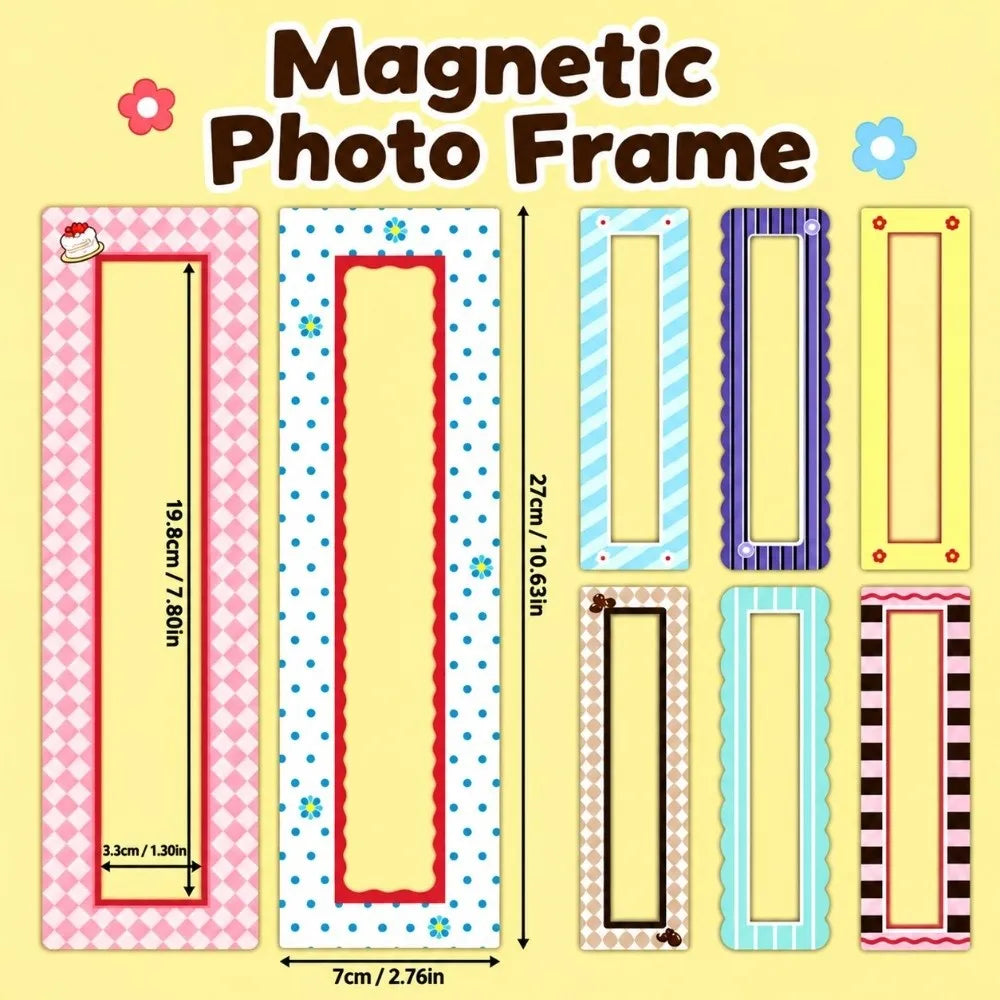 8-Pack Flexible Magnetic Photo Frames – Clear Window Fridge Display Magnetic Photo Frame Richie's