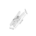 100Pcs Mini Transparent Spring Clips – Photos, Bags & Clothesline Mini Spring Clips Richie's