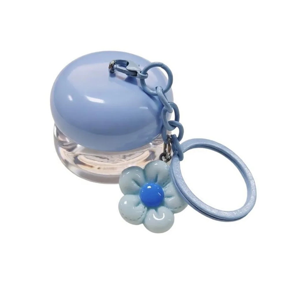 Refillable Mini Lip Balm Jar 5g with Keychain Pendant Lip Balm Container Richie's Blue